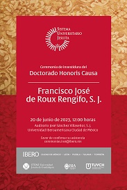 Invitacion Doctorado Honoris Causa Francisco de Roux